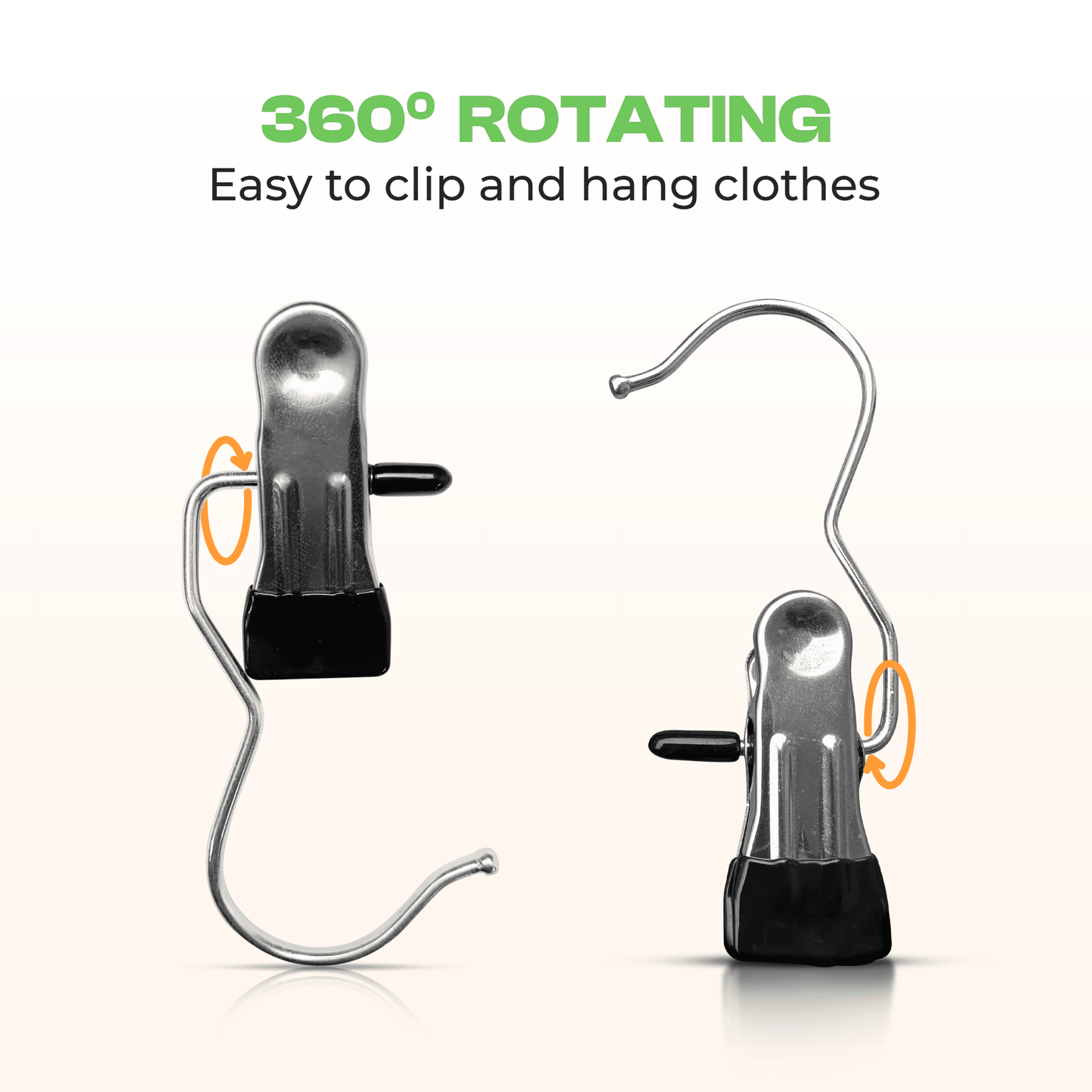 Multi-Purpose Stainless Steel Hanging Clips with Hooks |🔥Flat 50% Savings🔥