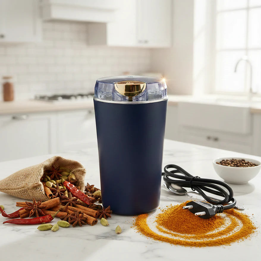 Mini Mixer & Grinder – Powerful Electric Coffee Bean & Spice Grinder for Home & Office