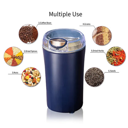 Mini Mixer & Grinder – Powerful Electric Coffee Bean & Spice Grinder for Home & Office