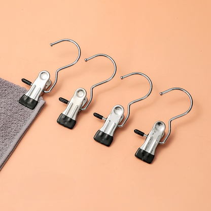 Multi-Purpose Stainless Steel Hanging Clips with Hooks |🔥Flat 50% Savings🔥
