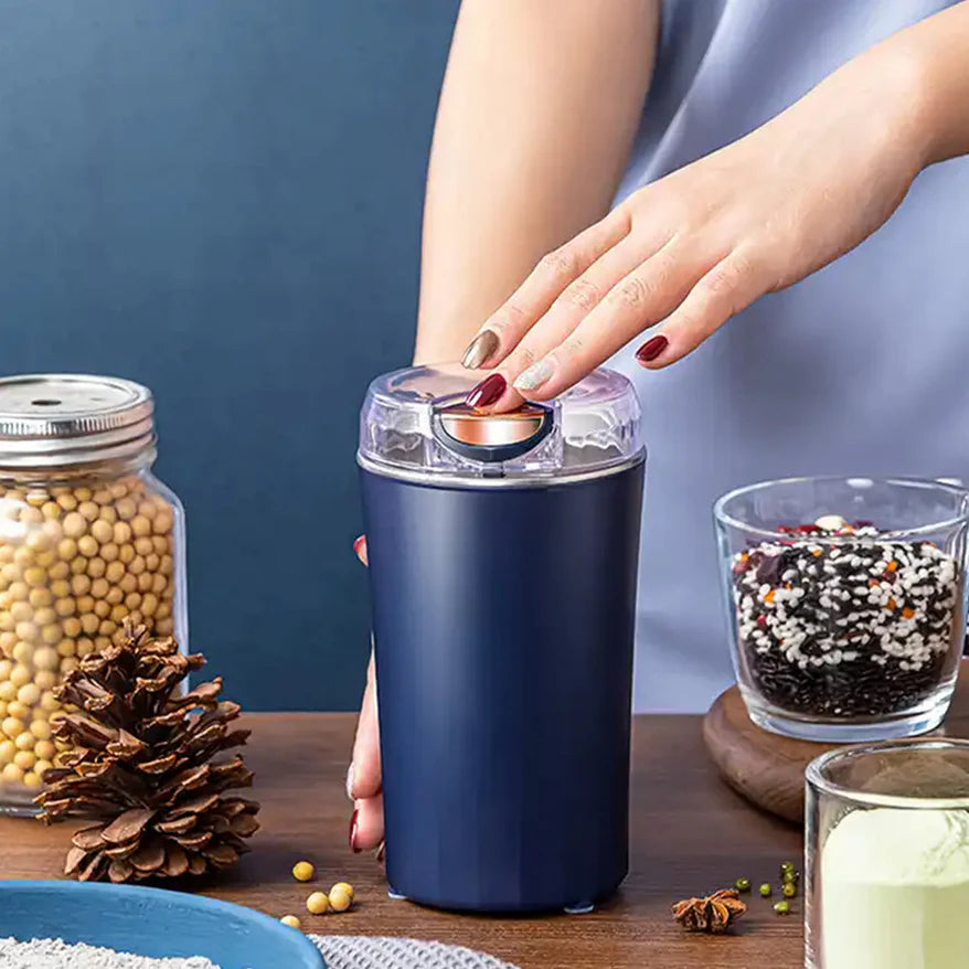Mini Mixer & Grinder – Powerful Electric Coffee Bean & Spice Grinder for Home & Office