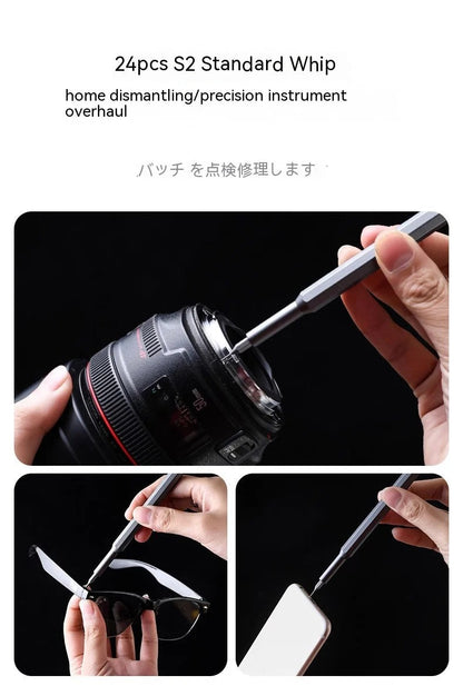 25-in-1 Mini Precision Screwdriver Set - Magnetic Tool Kit for Xiaomi, iPhone, Laptop, Watches, Multi-Purpose with Magnetic Screwdriver Bits