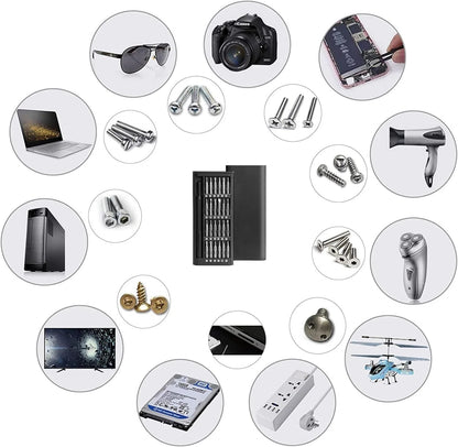 25-in-1 Mini Precision Screwdriver Set - Magnetic Tool Kit for Xiaomi, iPhone, Laptop, Watches, Multi-Purpose with Magnetic Screwdriver Bits